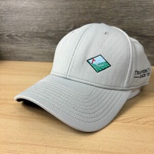 Trappers Turn Hat Cap Fitted One Size Gray Golf Course Golfing Performance